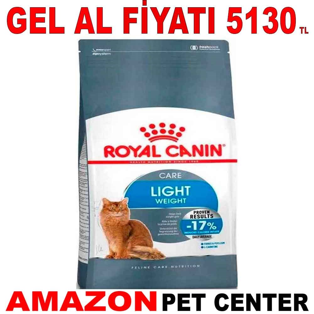 Royal Canin Light Kedi Maması 8 Kg Gel Al 18361001 Amazon Pet Center