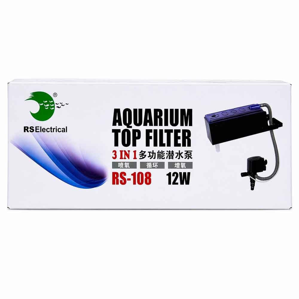 RS 188 Akvaryum Tepe Filtre 800 L/H 12 W 35010500 Amazon Pet Center
