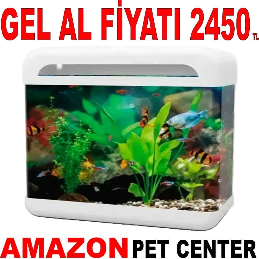 RS 280R Ledli Set Akvaryum Beyaz 28x16x31 Cm Gel Al 35009115 Amazon Pet Center