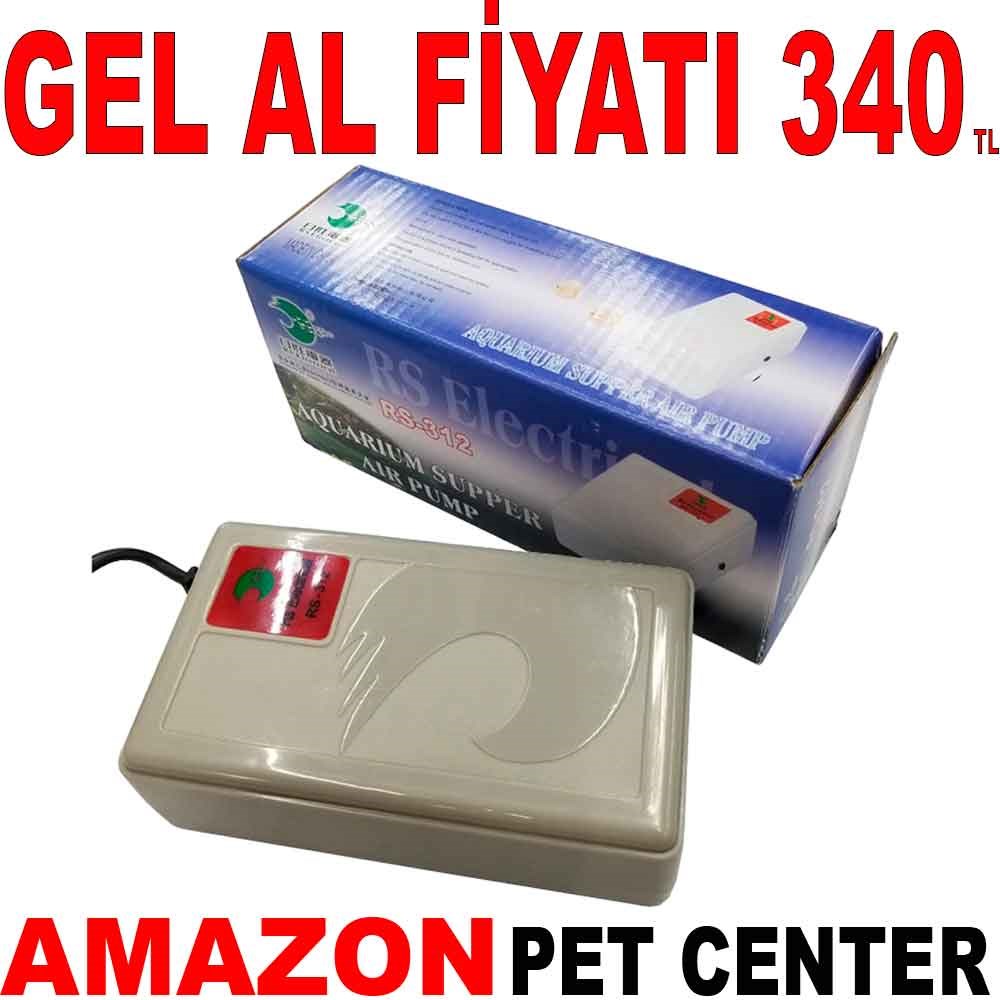 RS 312 Akvaryum Hava Motoru Tek Çıkışlı 1 L/Min 1,5 W Gel Al 35009870 Amazon Pet Center
