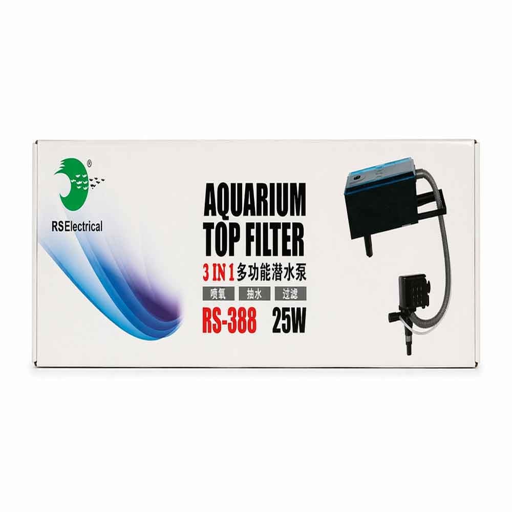 RS 388 Akvaryum Tepe Filtre 1750 L/H 25 W 35010548 Amazon Pet Center