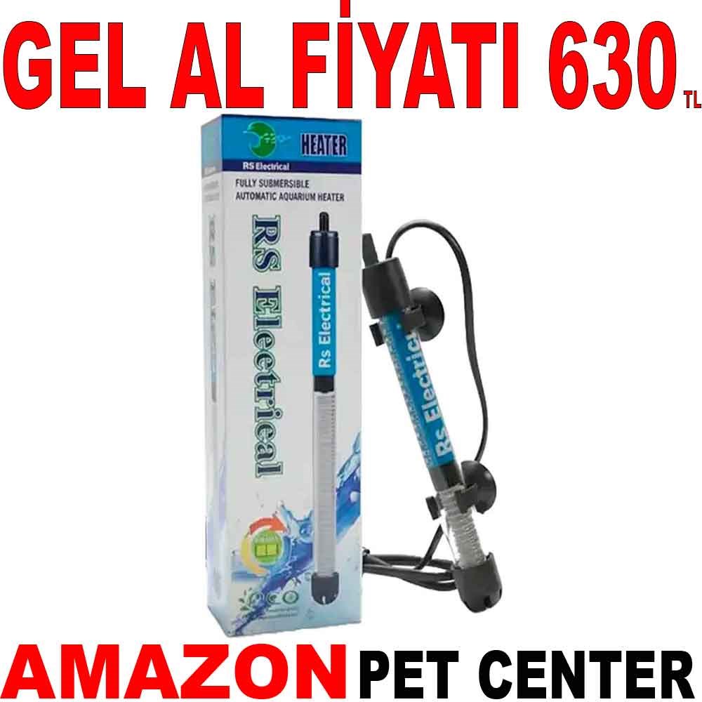 RS Cam Akvaryum Isıtıcısı 100W Gel Al 35008934 Amazon Pet Center