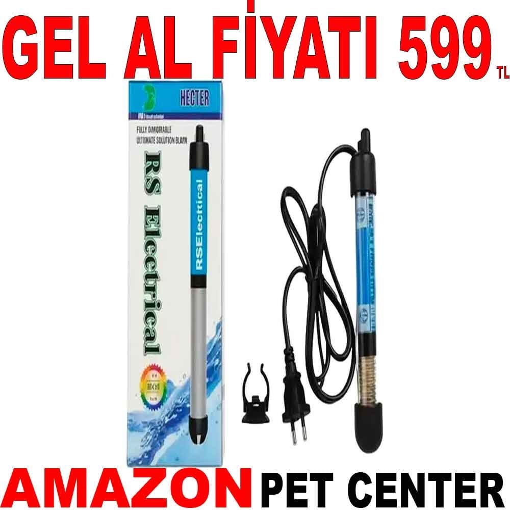 RS Cam Akvaryum Isıtıcısı 50W Gel Al 35008910 Amazon Pet Center