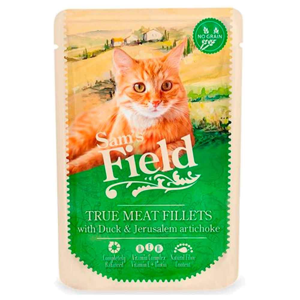 Sam's Field Tahılsız Kedi Konservesi Yerelması ve Ördekli 85 Gr 8595602533237 Amazon Pet Center