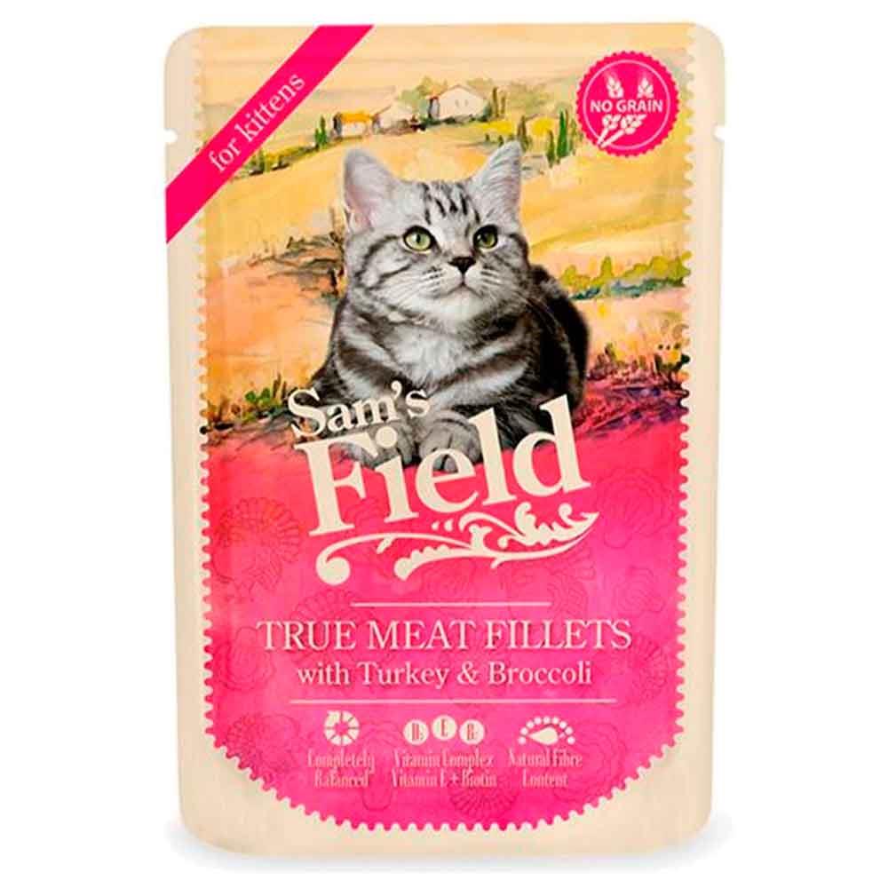 Sam's Field Tahılsız Yavru Kedi Konservesi Hindi ve Brokolili 85 Gr 8595602534647 Amazon Pet Center