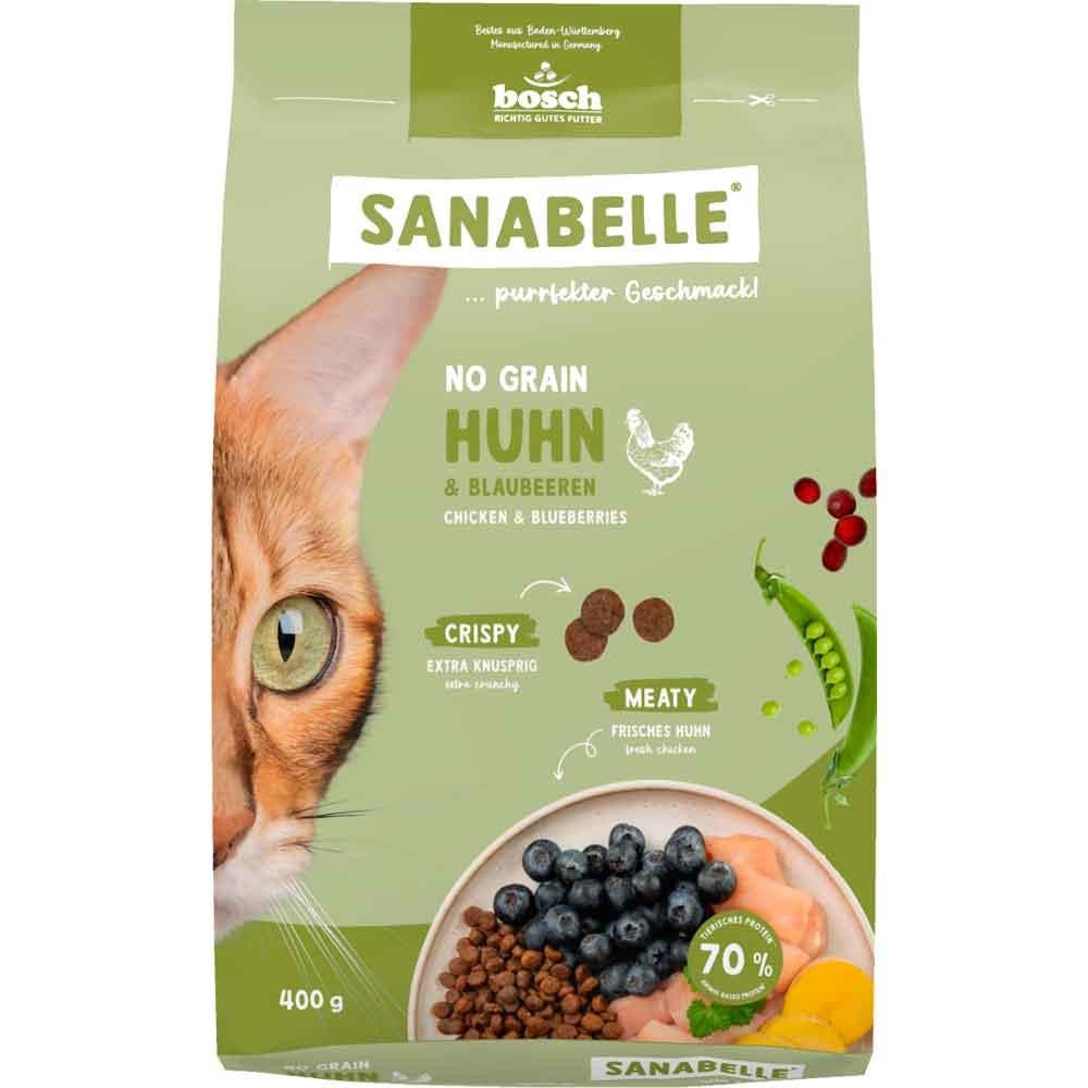 Sanabelle No Grain Tahılsız Tavuklu ve Yaban Mersinli Kedi Maması 400 Gr 4015598025959 Amazon Pet Center