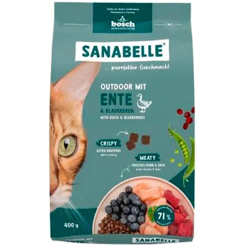 Sanabelle Outdoor Ördekli ve Yaban Mersinli Kedi Maması 400 Gr 4015598026055 Amazon Pet Center