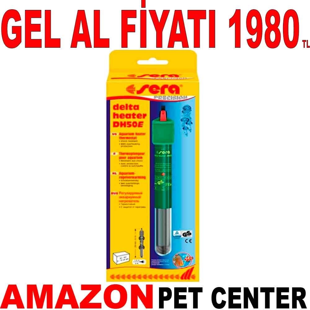 Sera Akvaryum Isıtıcısı 50 W Gel Al 35009214 Amazon Pet Center