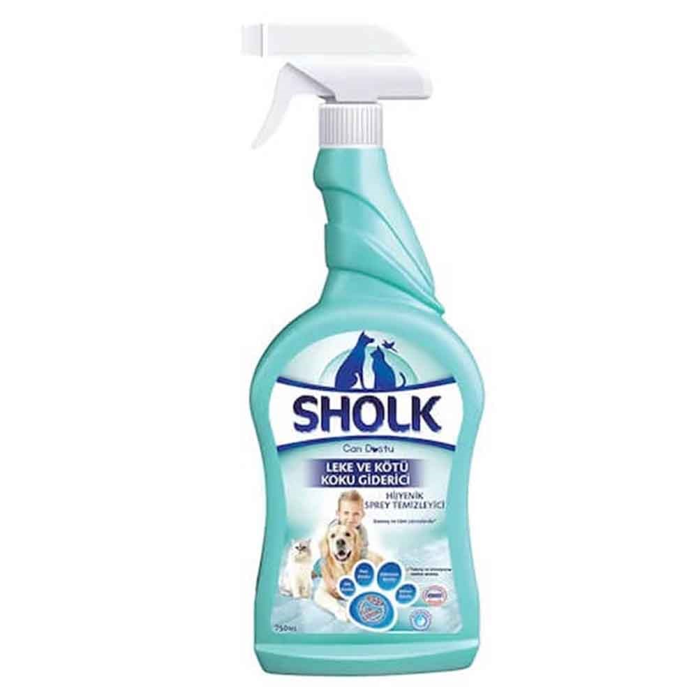 Sholk Leke ve Koku Giderici Hijyenik Temizlik Spreyi 750 ml 8690536905614 Amazon Pet Center