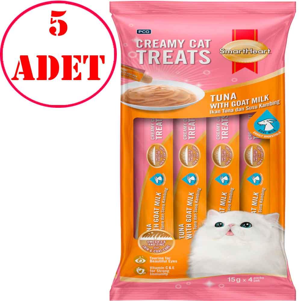 Smar Heart Kedi Ödülü Tonlu Ve Keçi Sütlü Krema 4x15 Gr 5 AD 35006138 Amazon Pet Center