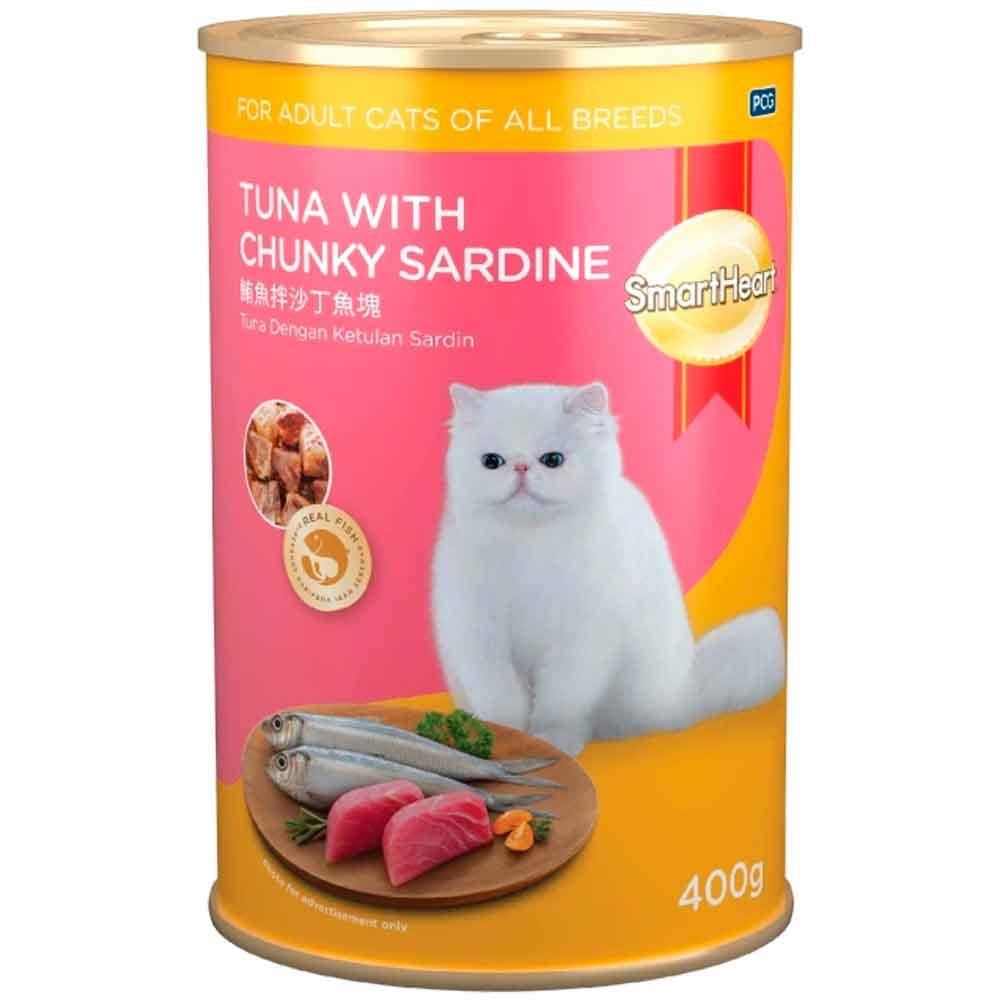 Smart Heart Kedi Konservesi Sardalya ve Ton Balıklı 400 Gr 8850477860407 Amazon Pet Center