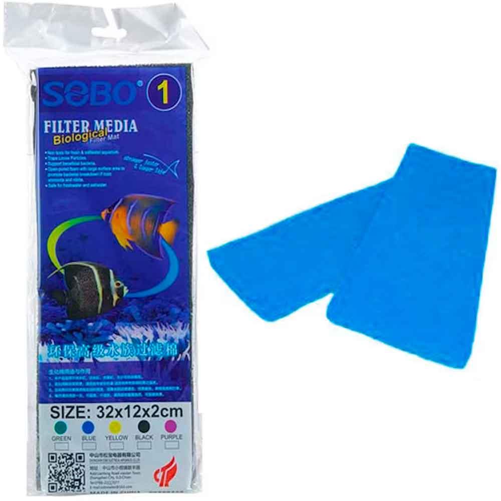 Sobo Akvaryum Filtre Süngeri 32x12x2 Mavi 6925394851011 Amazon Pet Center