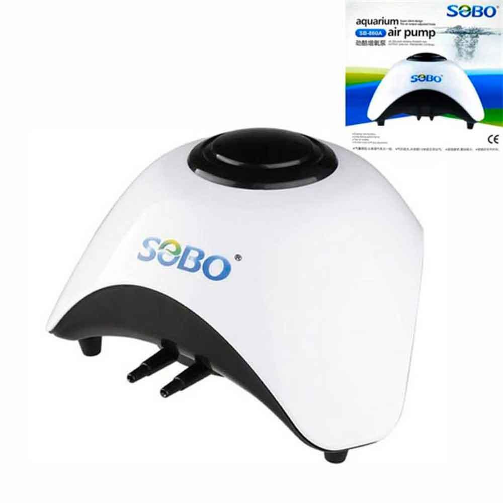 Sobo Akvaryum Hava Motoru Çift Çıkış 10W 2x6 Lt/Min SB-860A 6925394820024 Amazon Pet Center