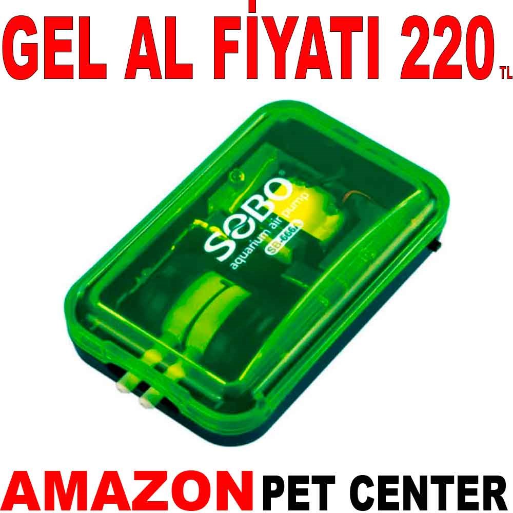 Sobo Akvaryum Hava Motoru Çift Çıkış 3W 2x4 Lt/Min Gel Al 35003113 Amazon Pet Center