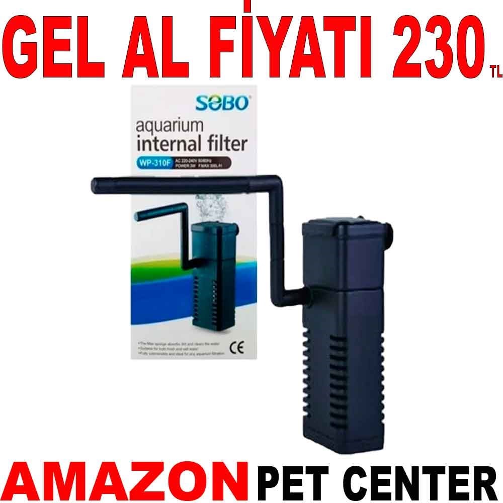 Sobo Akvaryum İç Filtre 300 L/H WP-310F Gel Al 35009528 Amazon Pet Center