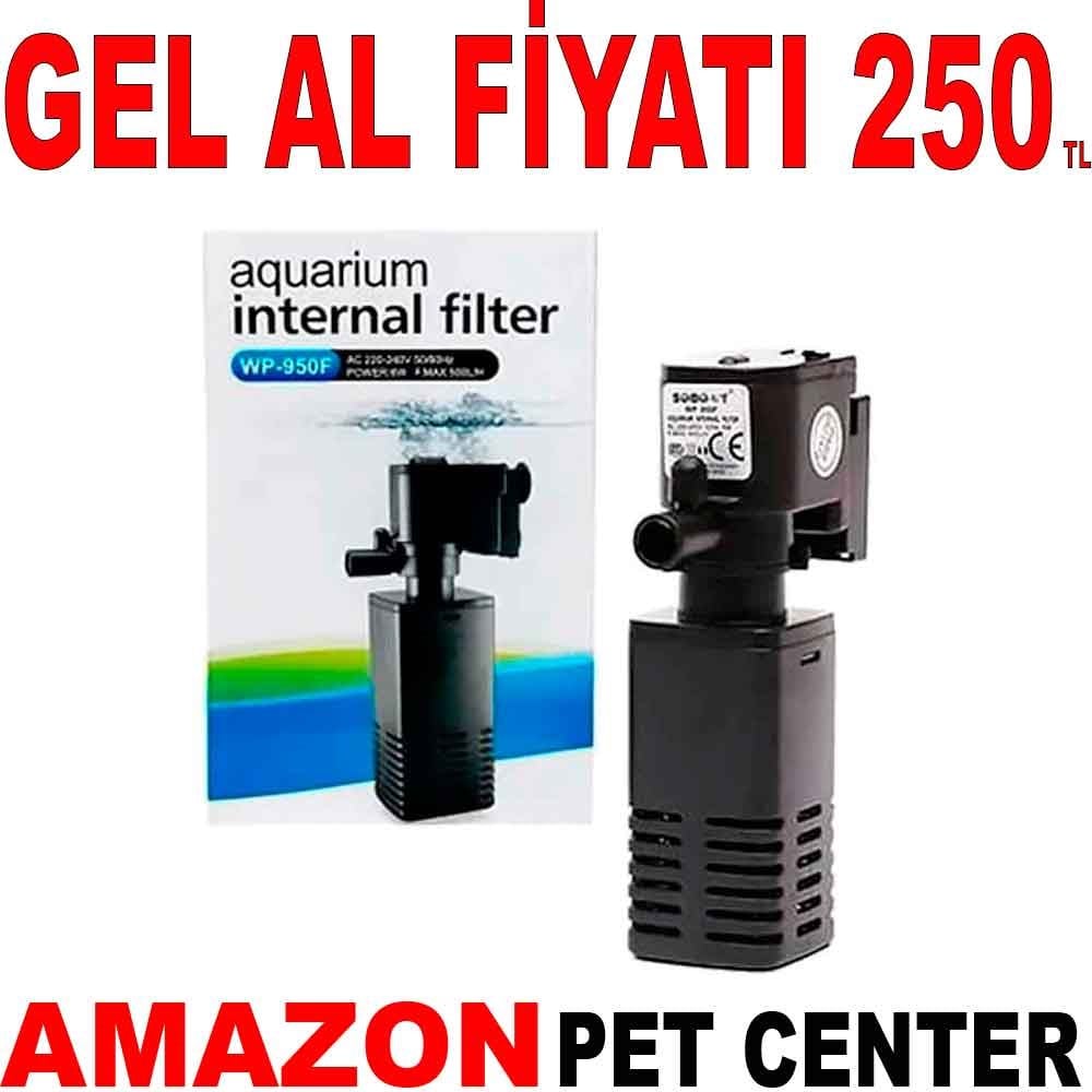 Sobo Akvaryum İç Filtre 6 W 500 L/S WP 950F Gel Al 21763007 Amazon Pet Center