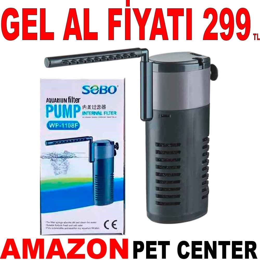 Sobo Akvaryum İç Filtre WP-1108F Gel Al 22180001 Amazon Pet Center