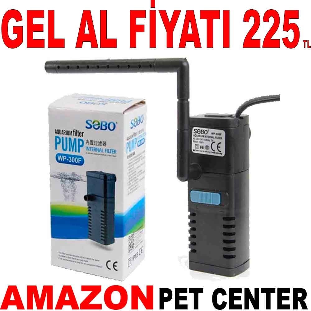 Sobo Akvaryum İç Filtre WP-300F Gel Al 22182005 Amazon Pet Center