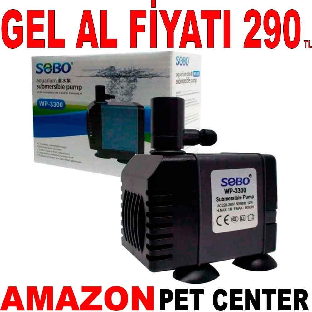 Sobo Akvaryum Kafa Motoru 12W 600 L/H Gel Al 35002208 Amazon Pet Center