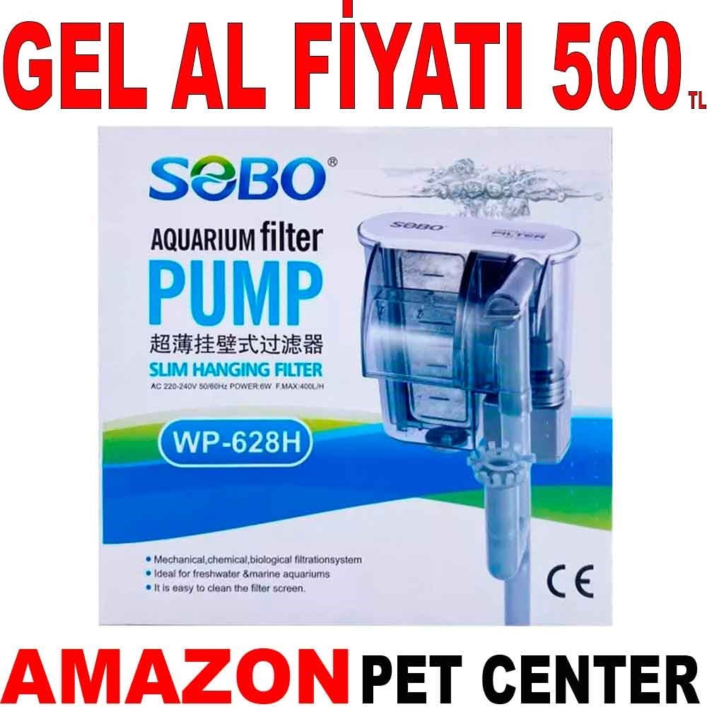 Sobo Akvaryum Şelale Filtre 400 Lt/h 6W 628H Gel Al 35002277 Amazon Pet Center