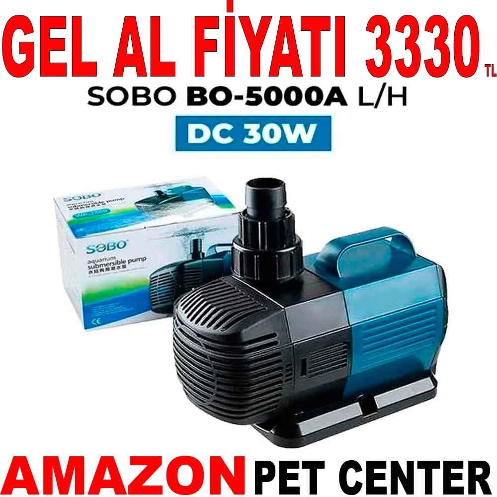 Sobo Akvaryum Sump Pompası BO-5000A 30W 5000 Lt/H Gel Al 21750007 Amazon Pet Center