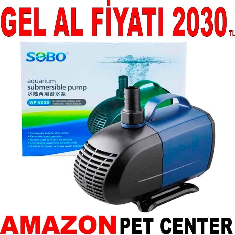Sobo Akvaryum Sump Pompası WP-500S 100W 6000 Lt/H 5 M Gel Al 35002246 Amazon Pet Center