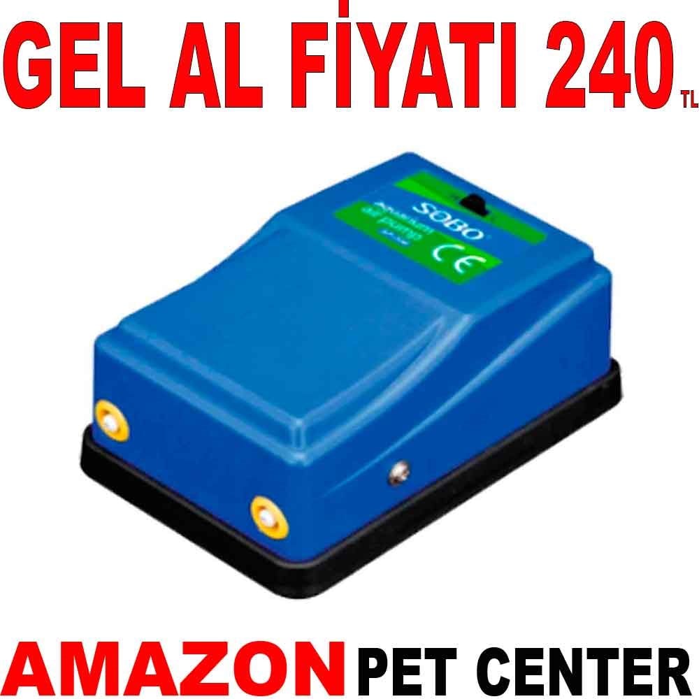 Sobo Çift Çıkışlı Hava Motoru Ayarlı 5W 2X4 Lt/Min Gel Al 22217004 Amazon Pet Center