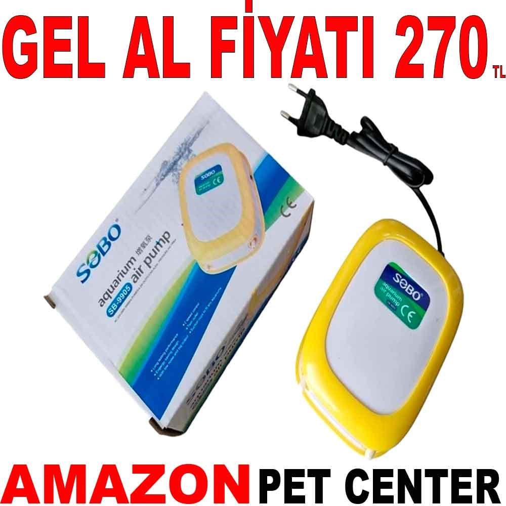SOBO Çift Çıkışlı Hava Motoru SB 9905 Gel Al 35006947 Amazon Pet Center