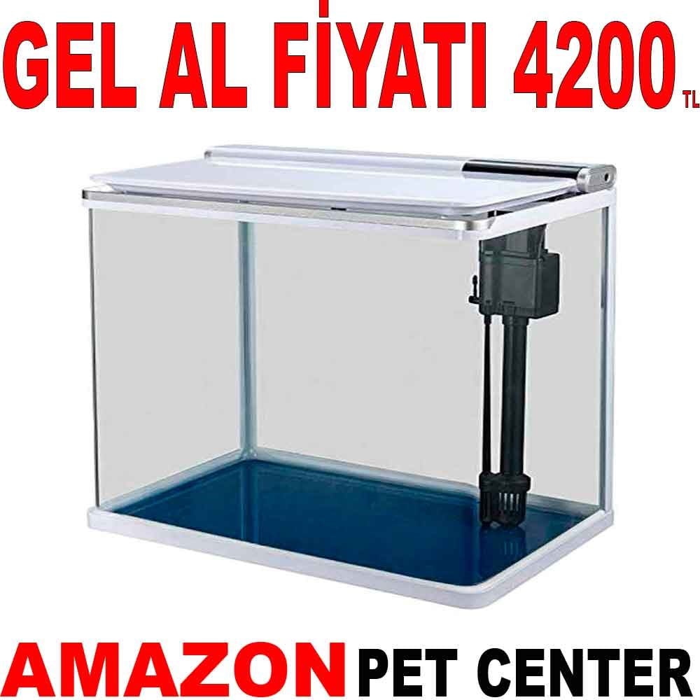 Sobo Komple Akvaryum 48,5 x 26 x 44,5 cm Beyaz 640F-B Gel Al 35006787 Amazon Pet Center