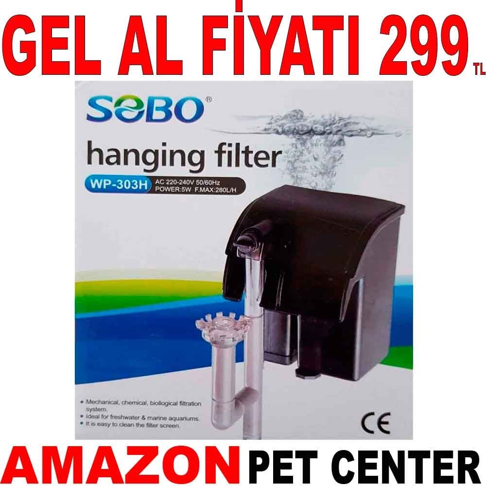 Sobo Mini Akvaryum Şelale Filtre 280 Lt/h 5 W Gel Al 35002383 Amazon Pet Center