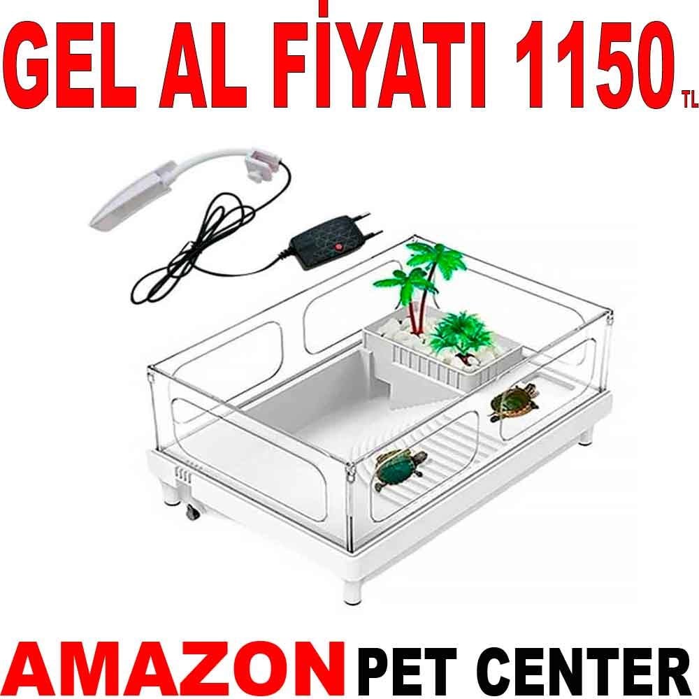 Sobo Plastik Kaplumbağa Bahçesi Lambalı 38x27x18 cm Gel Al 35006831 Amazon Pet Center