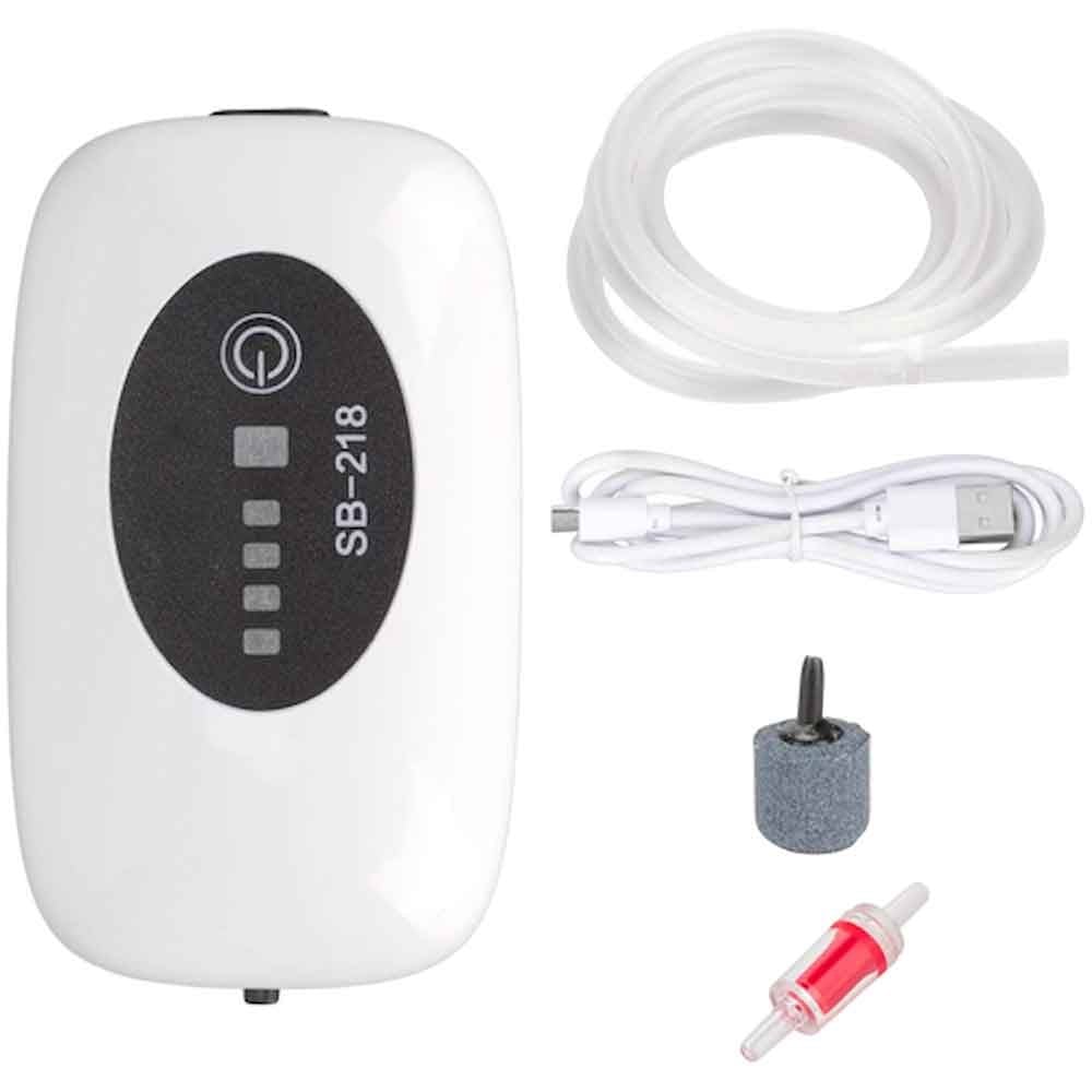 SOBO USB Şarjlı Akvaryum Mini Hava Motoru 1W 3 Lt/Dak SB-218 6925394820871 Amazon Pet Center