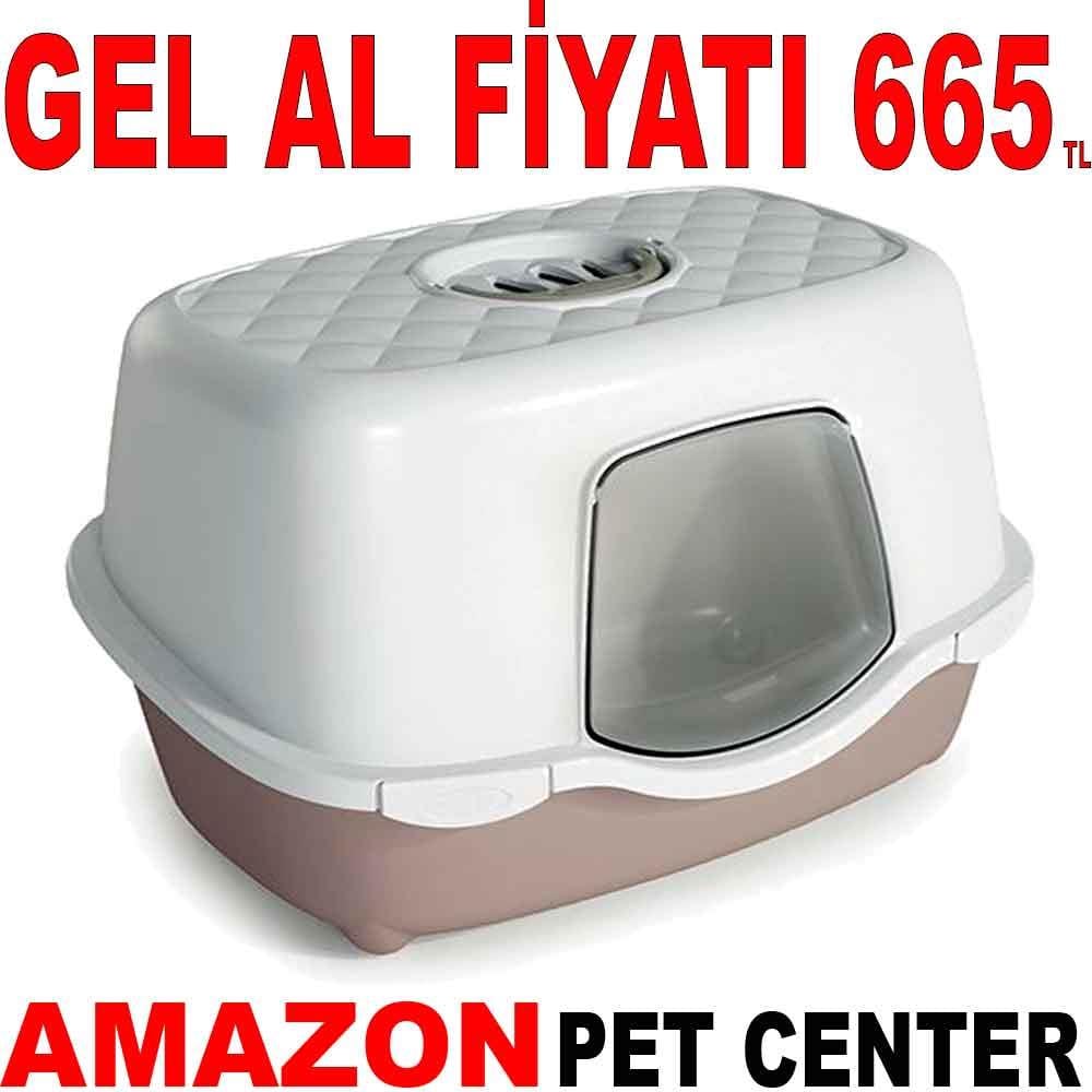 Stefanplast Chic Kapalı Kedi Tuvaleti 35002161 Amazon Pet Center