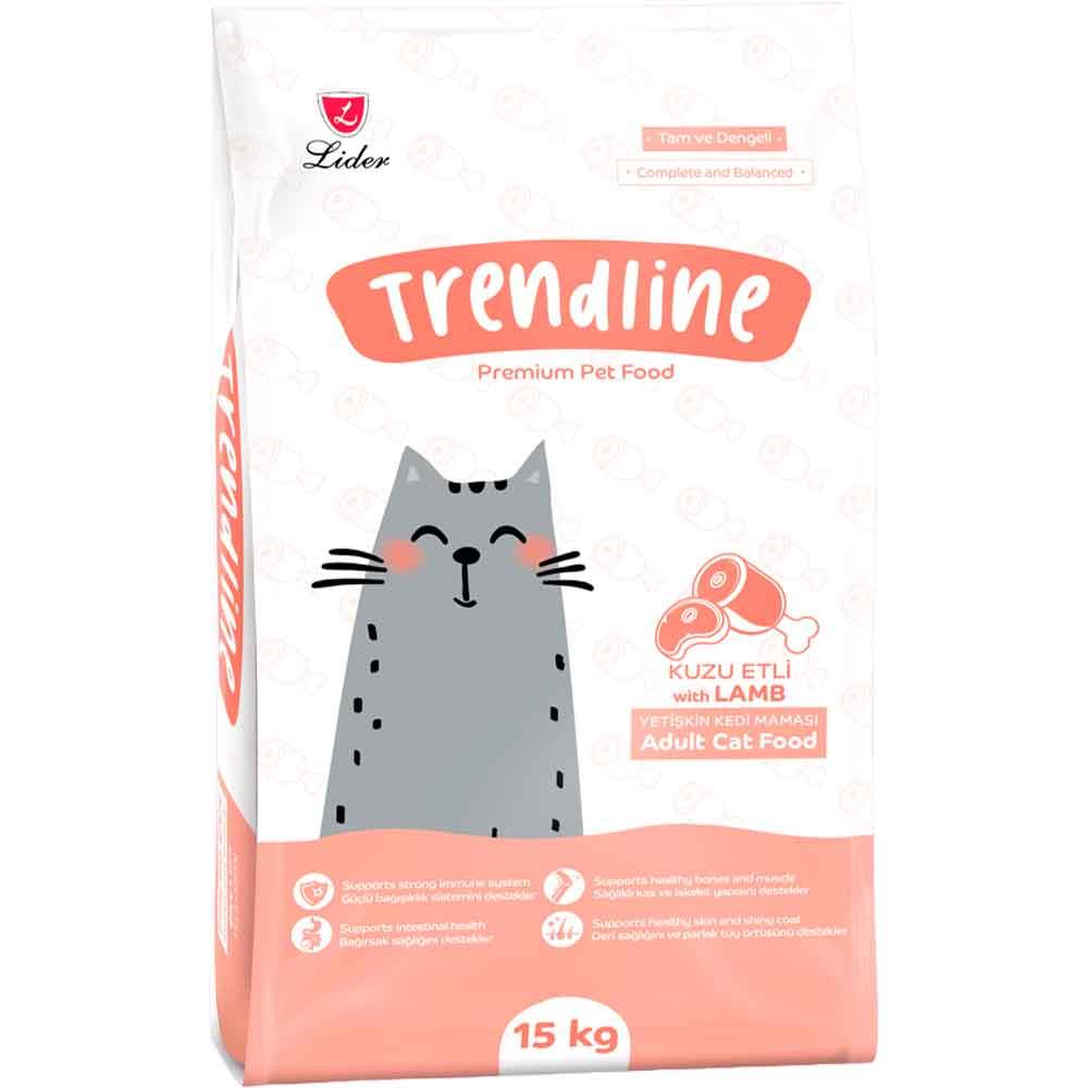 Trendline Kuzu Etli Kedi Maması 15 kg 8698995011624 Amazon Pet Center