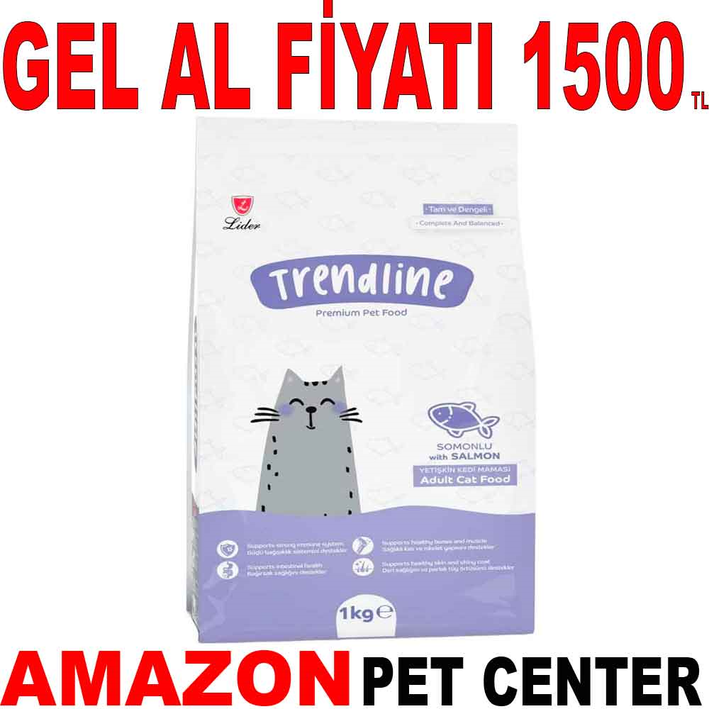 Trendline Somonlu Kedi Maması 15 Kg Gel Al 17981002 Amazon Pet Center
