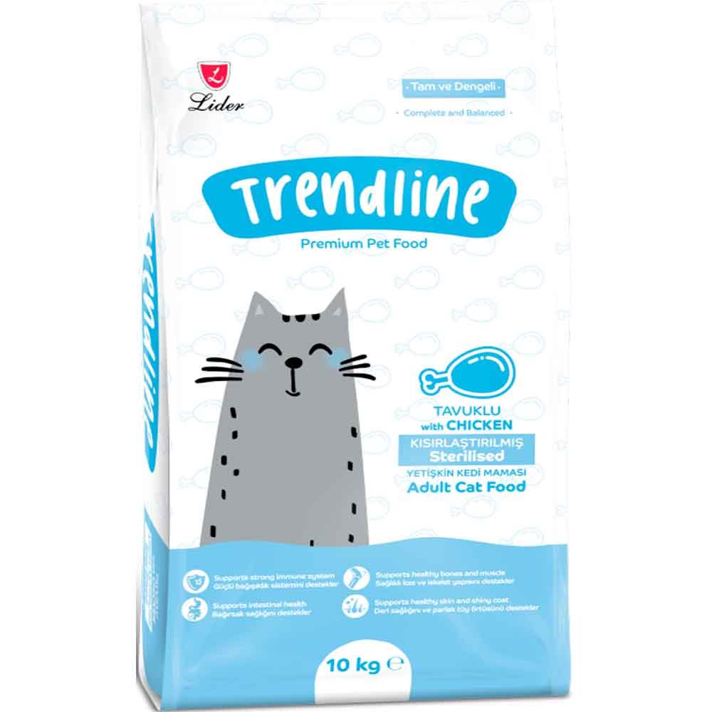 Trendline Sterilised Tavuklu Kedi Maması 10 Kg 8698995033145 Amazon Pet Center