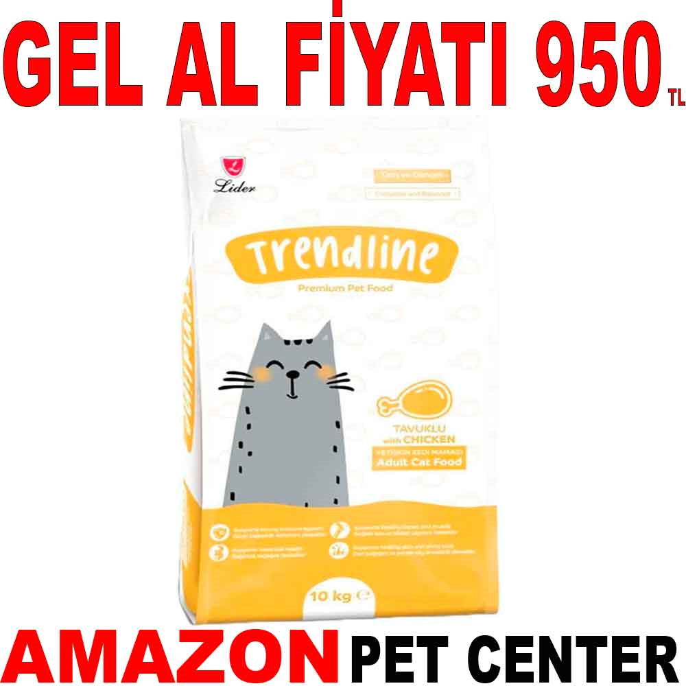 Trendline Tavuklu Kedi Maması 10 Kg Gel Al 35004516 Amazon Pet Center