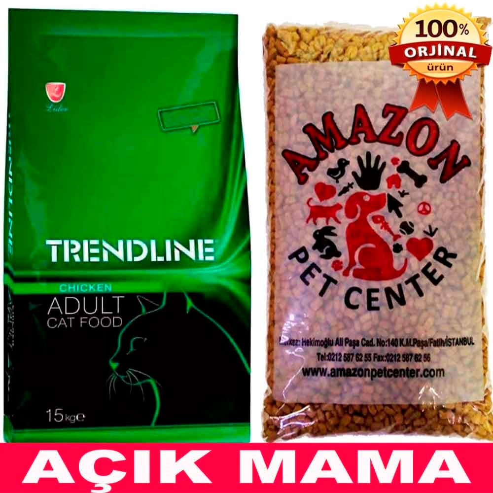Trendline Tavuklu Kedi Maması Açık 1 Kg 32112559 Tredline Açık Kedi Maması Amazon Pet Center