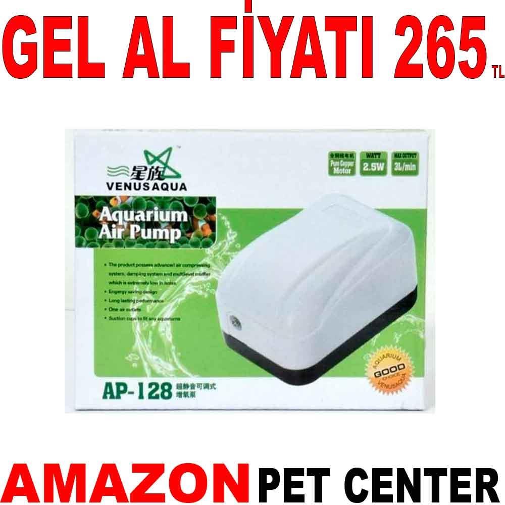 Venusaqua Akvaryum Hava Motoru Tek Çıkış AP128 35001935 Amazon Pet Center
