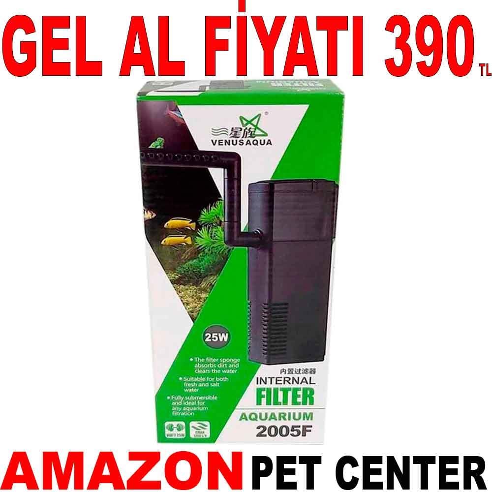 Venusaqua Akvaryum İç Filtre 2005F 25W 22056009 Amazon Pet Center