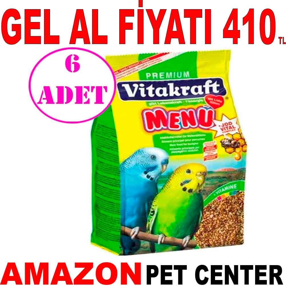Vitakraft Menü Muhabbet Kuşu Yemi 500 Gr 6 AD 19573007 Amazon Pet Center