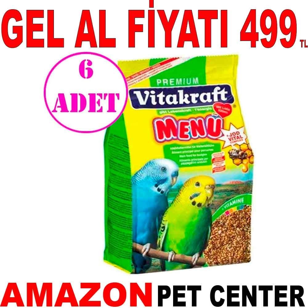 Vitakraft Menü Premium Muhabbet Kuşu Yemi 500 Gr 6 Ad Gel Al 19573007 Amazon Pet Center