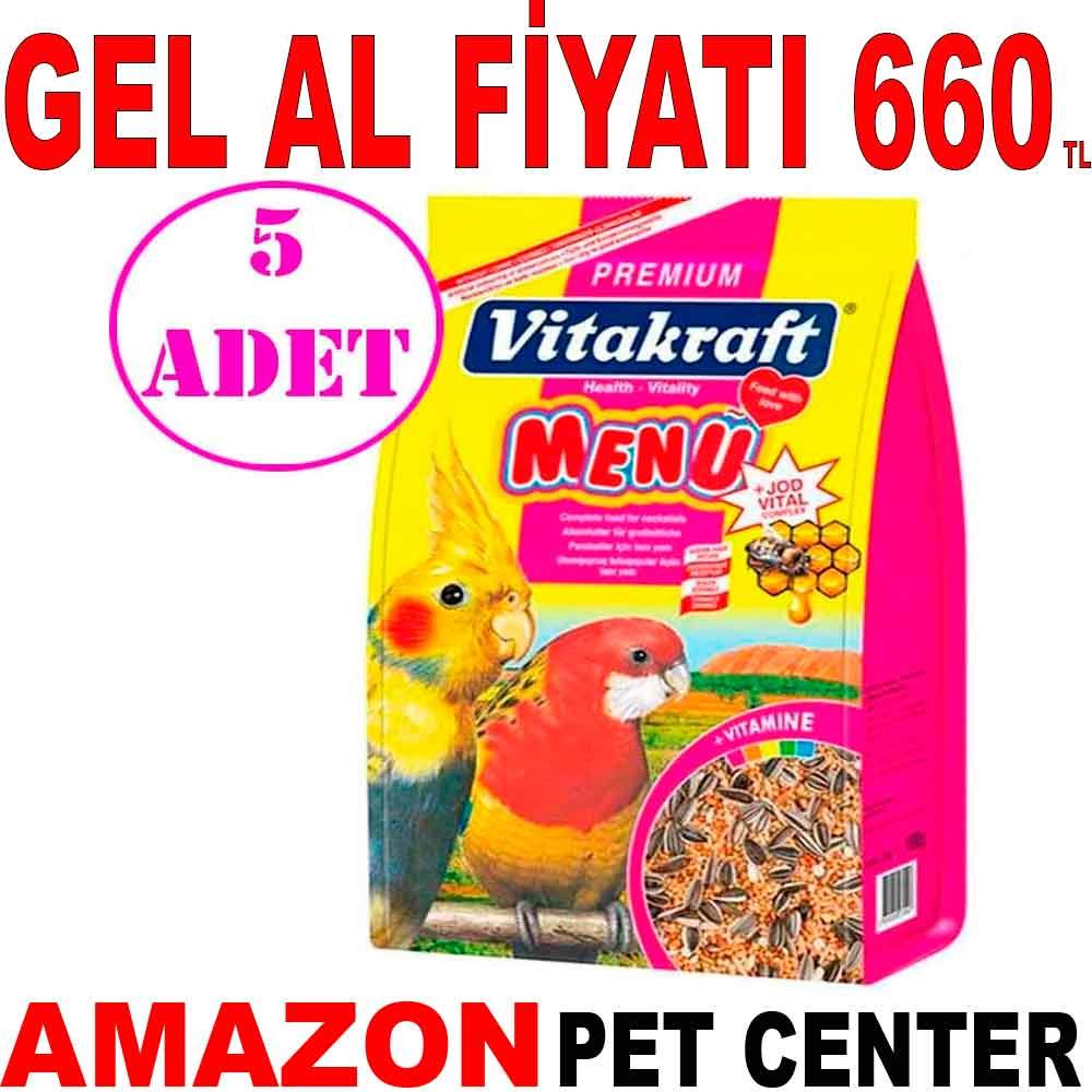 Vitakraft Premium Menü Jod Vital Paraket Yemi 1 Kg 5 AD 19576008 Amazon Pet Center