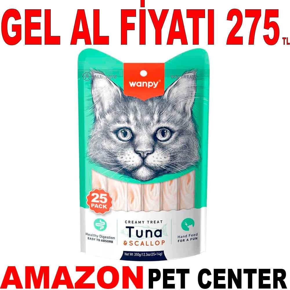 Wanpy Kedi Ödülü Tonlu Deniz Taraklı 14 Gr X 25'li 21946004 Amazon Pet Center