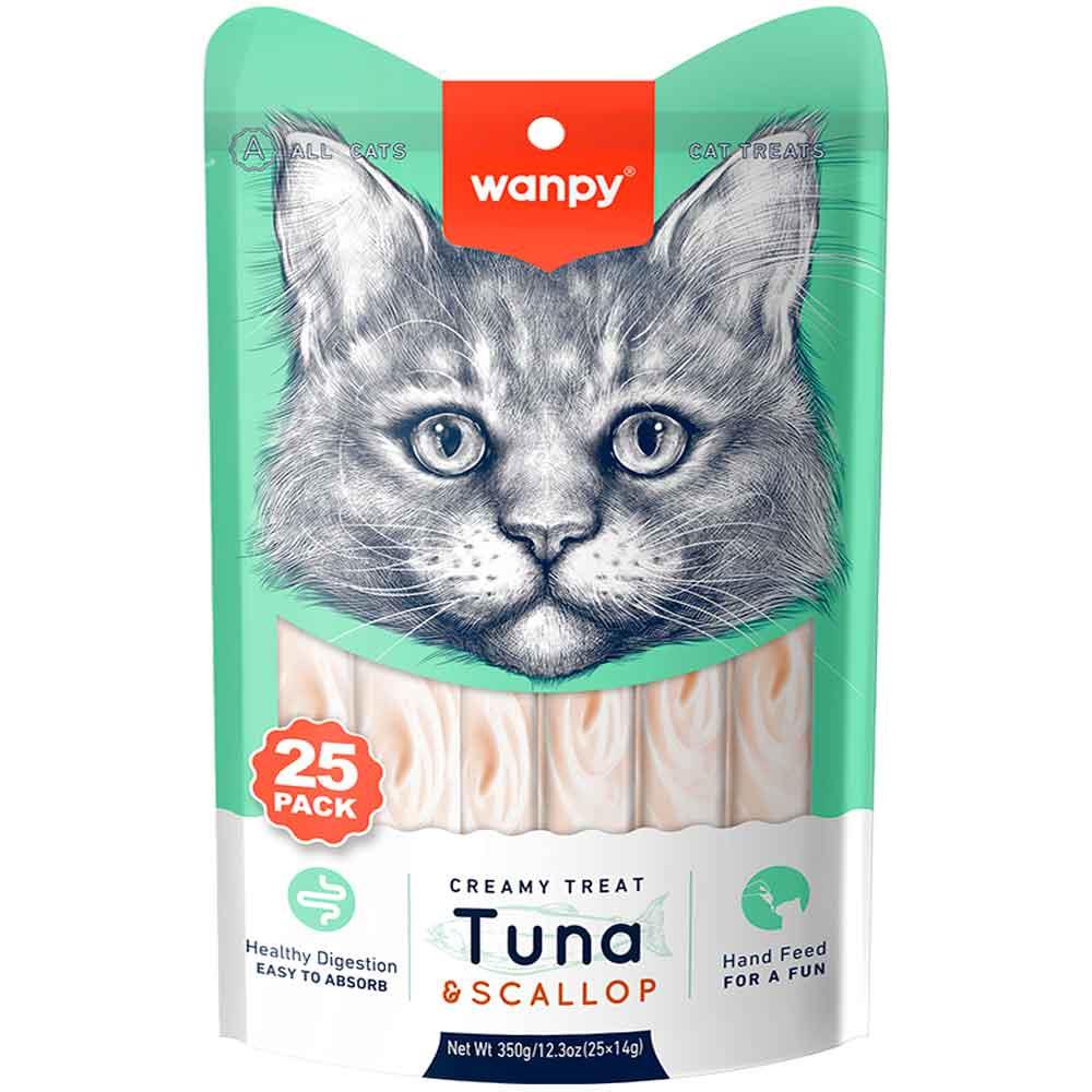 Wanpy Tonlu Deniz Taraklı Kedi Ödülü 14 Gr X 25'li 6927749871361 Amazon Pet Center