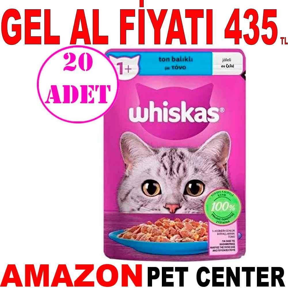 Whiskas Ton Balıklı Jöleli Kedi Konserve Maması 85 Gr 20 AD 18716009 Amazon Pet Center