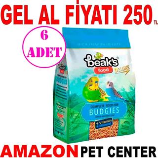 Beaks Karışık Muhabbet Kuş Yemi 400 Gr 6 AD 18009002 Amazon Pet Center