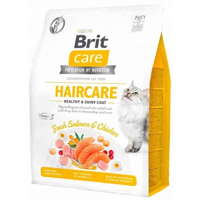 Brit Care Haircare Hypo-Allergenic Deri ve Tüy Sağlığı için Tahılsız Kedi Maması 2 kg 8595602540884 Brit Care Tahılsız Kedi Mamaları Amazon Pet Center