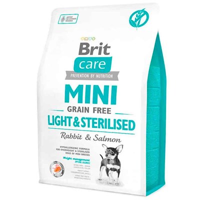 Brit Care Tahılsız Mini Light Sterillised Tavşanlı Köpek Maması 2 kg 8595602521067 Brit Care Tahılsız Köpek Mamaları Amazon Pet Center