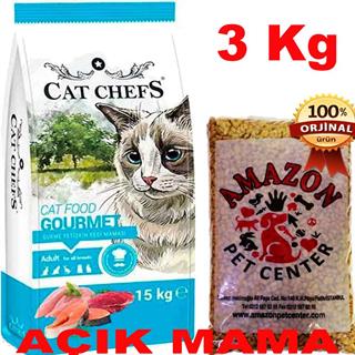 Cat Chefs Gourmet Kedi Maması Açık 3 Kg 32136418 Amazon Pet Center